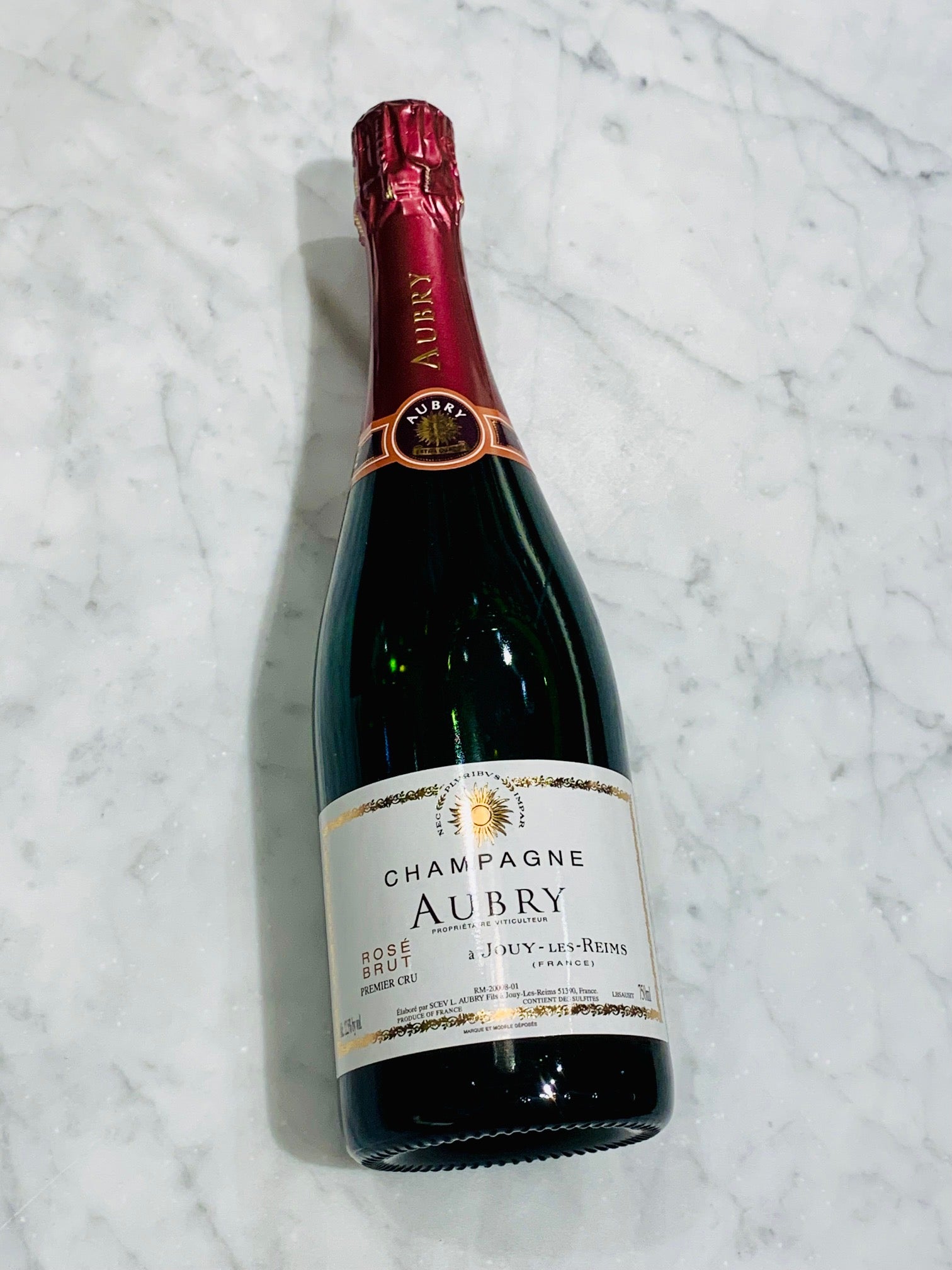 L. Aubry Fils - Champagne 1er Cru Brut Rose NV 750ml (12.5% ABV)